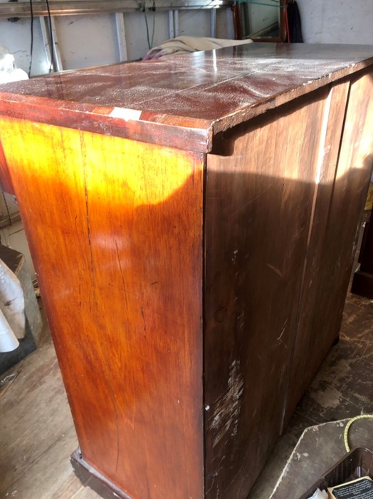 Victorian Mahogany Scottish Chest of Drawers 46 1/2 inches wide 50 1/2 tall - Image 4 of 10