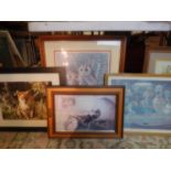 Various framed pictures and prints