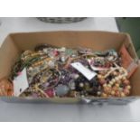 Box of costume jewellery