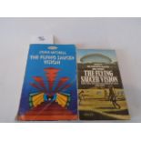 Books - Two copies of 'The flying saucers vision' by John Mitchell - Abacus 1974 copy and a 1978