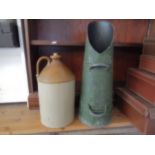 Coal scuttle and Flagon