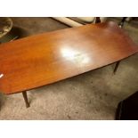 Retro rectangular coffee table