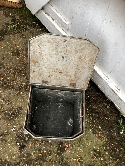 Art Deco Chromium Coal box with liner - Image 3 of 3