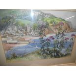 F G Wills Teignmouth from the Ness Shaldon Devon Watercolour 21 x 14 inches