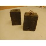 2 long case clock weights