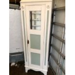 Narrow Victorian painted wardrobe 183 cm tall 63 wide 36 deep