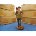 organ grinder and monkey figurines, new in box 8 in total all the same