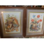 2 nature inspired prints signed Mitchell