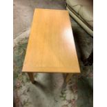 Morris rectangular oak coffee table