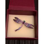 Butterfly Crystal brooch