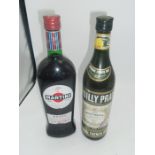 Martini Rosso 750ml & Noilly Prat Vermouth 75cl