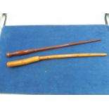 2 handmade Harry Potter replica wands