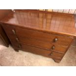 Vintage Oak 3 drawer chest 36 inches wide 28 1/2 tall 16 deep