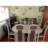 G plan extending dining table and 6 chairs