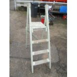 Vintage Wooden Step Ladder ( sold as collectable / display item )