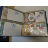 Sleeved blue album of 1st day covers cr 1967-71 plus additional album of first day and other covers