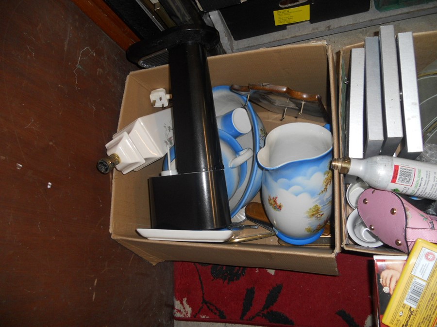 3 Boxes of assorted items from house clearance