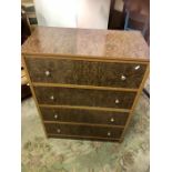 Retro 4 drawer chest of drawers 30 inches wide 16 deep 39 tall