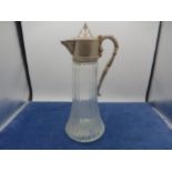 Raimond claret jug with silver plated top