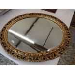 oval gilt mirror