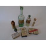 Vintage Chemists /medicine bottles and products etc... To include a Bottle from the King Edward