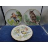 Decorative picture plates including royal Albert