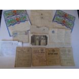 A collection of World War II ephemera - A collection of letters Air mails, Telegrams ( 4 are
