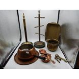 brass and copper items