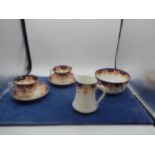 Royal Albert crown china- 2 cup and saucers, bowl and jug
