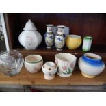 assorted china pots, vases