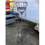 Metal Garden Obelisk 66 inches tall