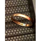 22ct Wedding Ring 1.5 grams