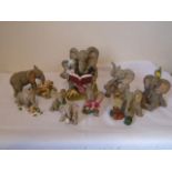 Collection of Tuskers Elephants to incl Cyril, Wilbur, Love Is A Bunch Of Flowers, Paul the Plumber,