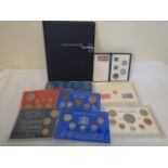Collection of coin sets to incl Trinidad and Tobago, Silver Jubilee, Elizabeth II coinage, The Penny