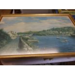 Robin Goodwin Newton Ferrers signed artists print 30 x 20 inches