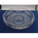 Edinburgh cut crystal bowl 10" and glass ice bucket