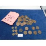 Quantity of copper to incl George III 1/2p, Victoria penny x4, Edward VII penny x3 plus others