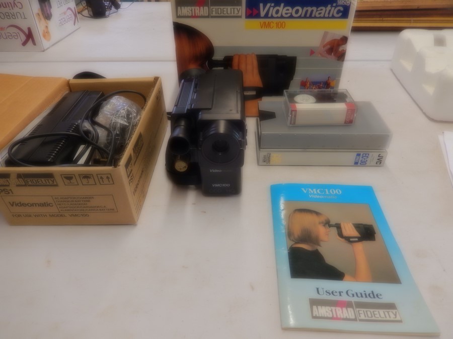 Amstrad videomatic camera and connections