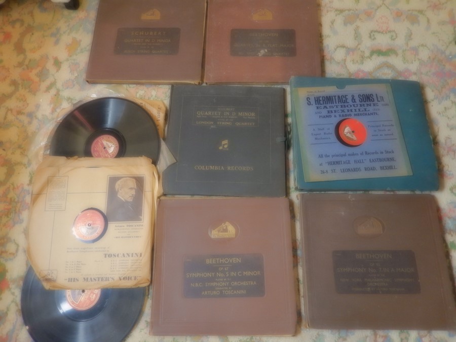 Collection of Beethoven 78's in albums