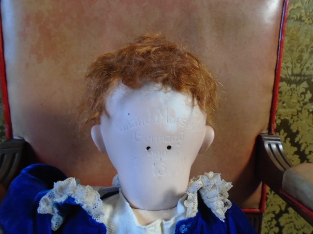 A vintage composite Armand Marseille doll with bisque face marked ' 990 - 13' articulated limbs - Image 4 of 5