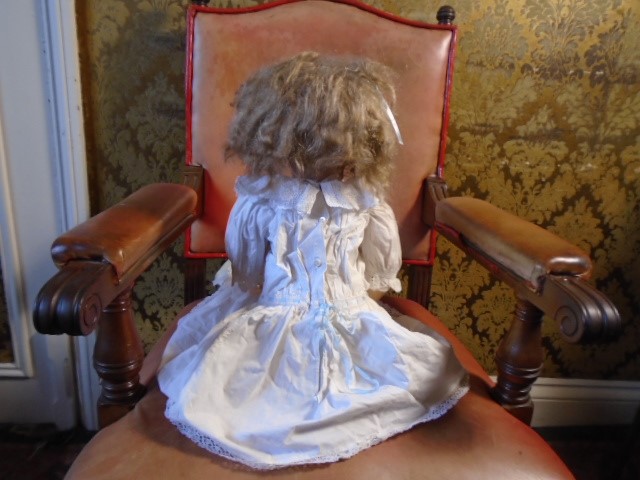 A beautiful vintage (Victorian/Edwardian era) Armand Marseille Composite doll with bisque face - Image 3 of 7