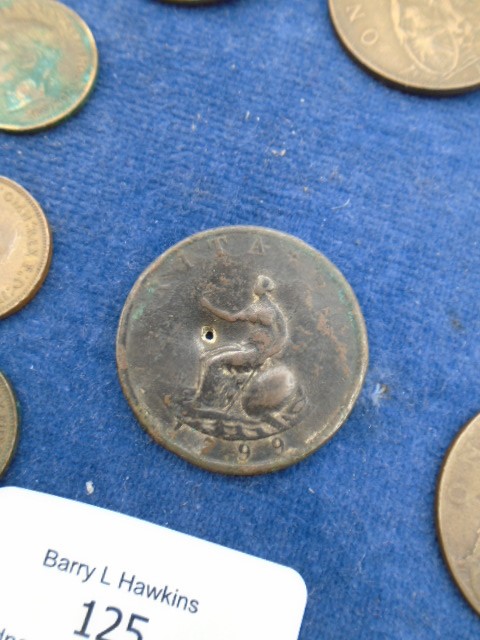 Quantity of copper to incl George III 1/2p, Victoria penny x4, Edward VII penny x3 plus others - Image 6 of 6