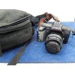 Sigma camera in pouch