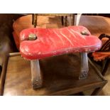 Vintage camel stool