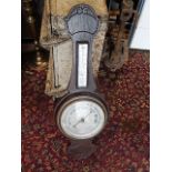 Oak Cased Barometer 29 inches tall