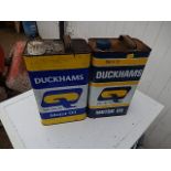 2 Duckhams Oil Cans
