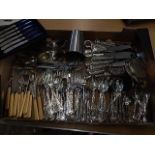 Collection of cutlery etc