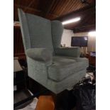 Wing back armchair for reupholstery