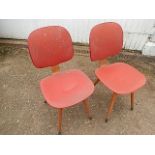 Pair of Retro Chairs for reupholstery