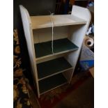 Narrow Painted Pine Bookcase 18 x 36 1/2 inches